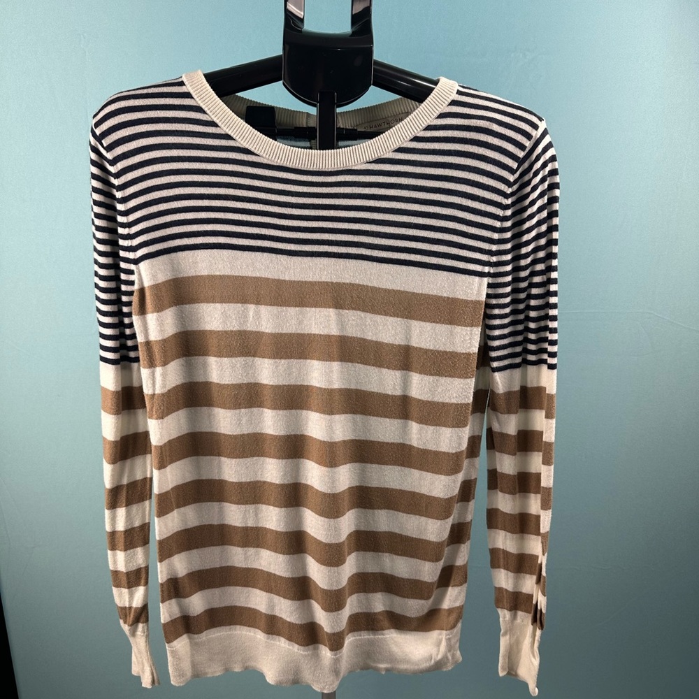 41 Hawthorn Navy and White Striped Sweater